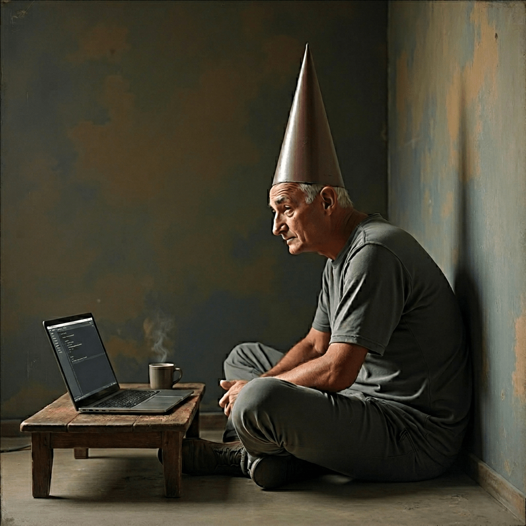 Computer Dunce Person